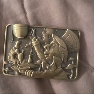 Vintage Mad Hatter Pipe Belt Buckle